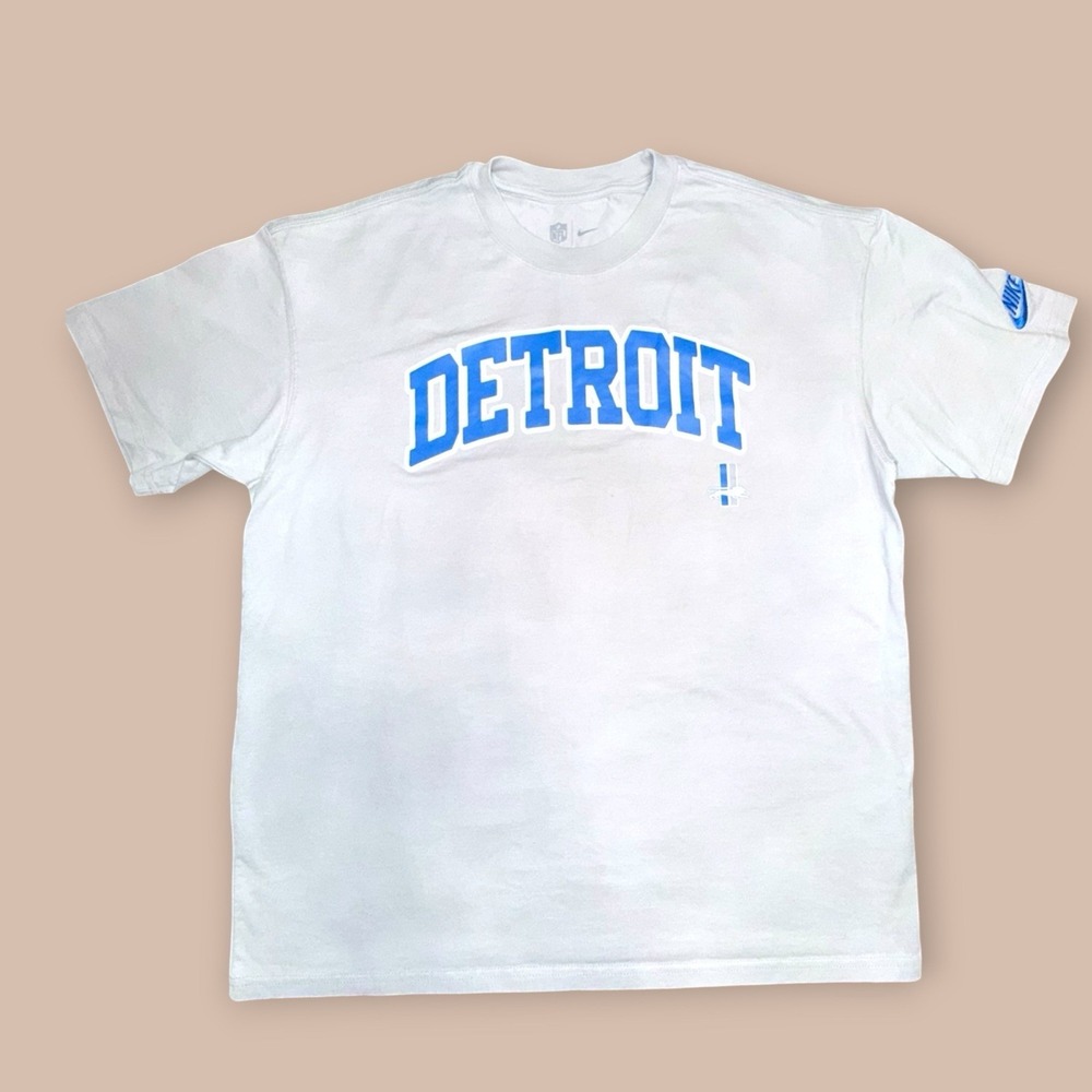 Nike Detroit Lions NFL Gray T Shirt Men's XL Short Sleeve Graphic Tee